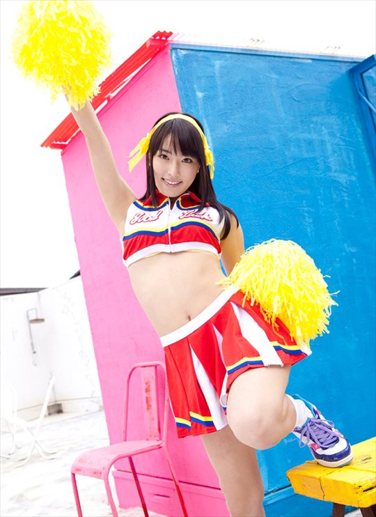 由愛可奈がチアリーダーでＨな応援されたい　33枚